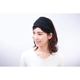 Volume Lace Hair Cap with Non-Slip Back/Black