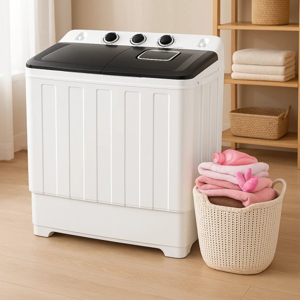 Unbranded 30lbs 2 in 1 Compact Mini Portable Twin Tub