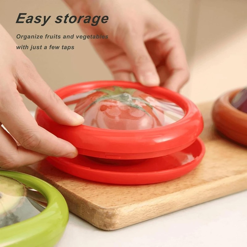 HANR Silicone Fruit Storage Box,Silicone Fruit and Vegetable Storage Containers