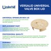 Underhill Sprinkler Valve Round Box Lid, VersaLid 10 Inch Universal