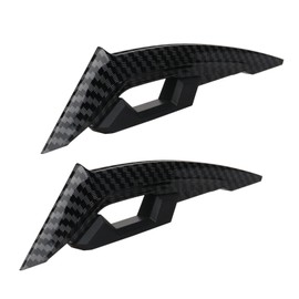 Qurbuns 2 PCS Motorcycle Side Spoilers, 7.24" x 1.59" Motorcycle Claw-Shaped Carbon Fiber Aerodynamic Wing, Motorbike Side Fairing Winglets, Universal Wing Decor for Most Motorcycles (Carbon Fiber)