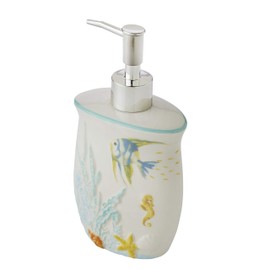 SKL Home Ocean Watercolor Soap Dispenser, Multi