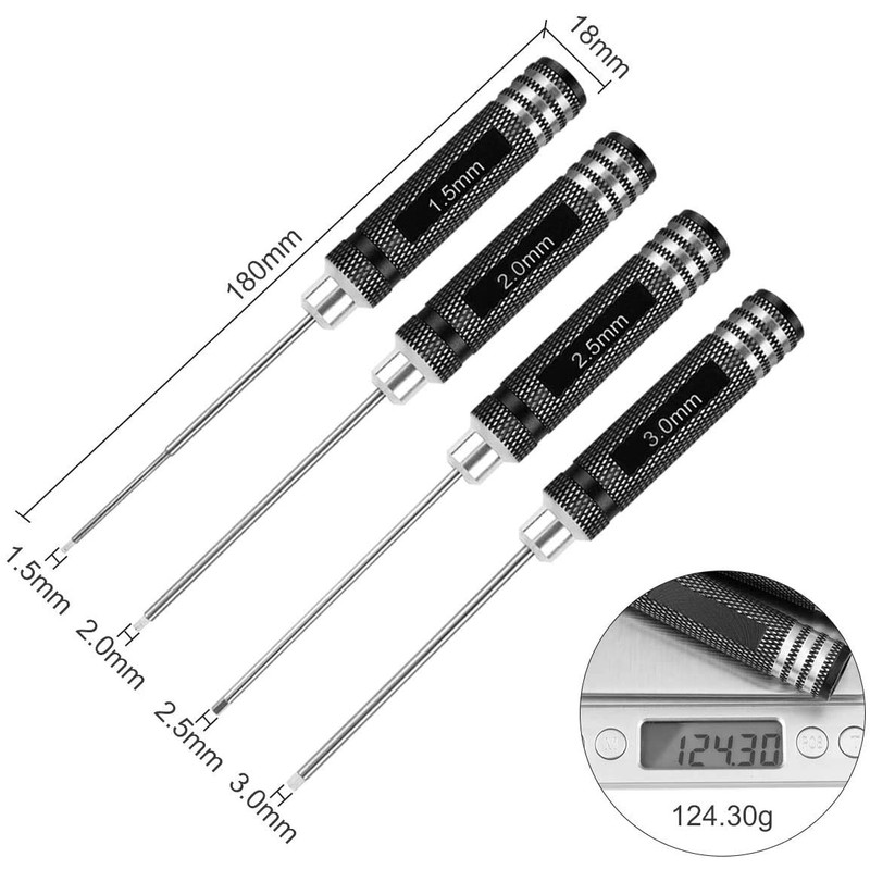 Hex Wrench Screwdriver Nitrided Titanium Precision Screwdriver Set for Drone,