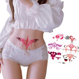 LUYING Women's Tattoo Seal, Body Seal, Moderate Size, Long Lasting, Waterproof, Easy to Apply, Cute, Stylish (Set of 20)
