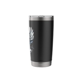 Funny Toilet Paper Roll with Wings Stainless Steel Insulated Tumbler