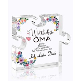 VivaJoy Grandma Gift - Puzzle Plaque Made of Acrylic Gifts for Grandma, Best Decorative Grandma Birthday Gift, Christmas Gifts for Grandma, Gift Grandma Birthday