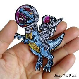BPA Embroidered Patches Dinosaur Iron on or Sew on Patches for Clothing Jackets etc.