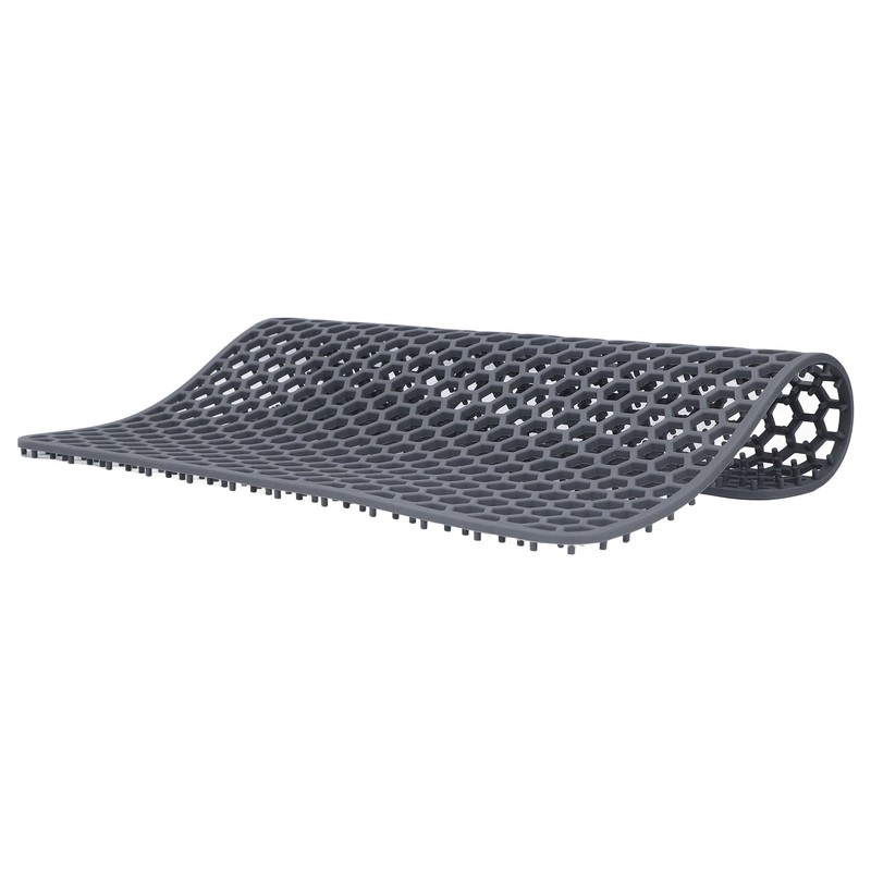 Sink Mat Silicone Durable Grid Design Anti Slip Sink Protection