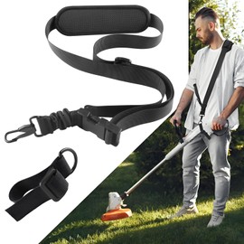 FIEIL Weed Trimmer Shoulder Strap, Trimmer Strap for Neoprene Thick Padded Wrap, Easy to Remove, Brush Cutter Harness Compatible with String Trimmer, Leaf Blower & Snow Blowers (Supple)