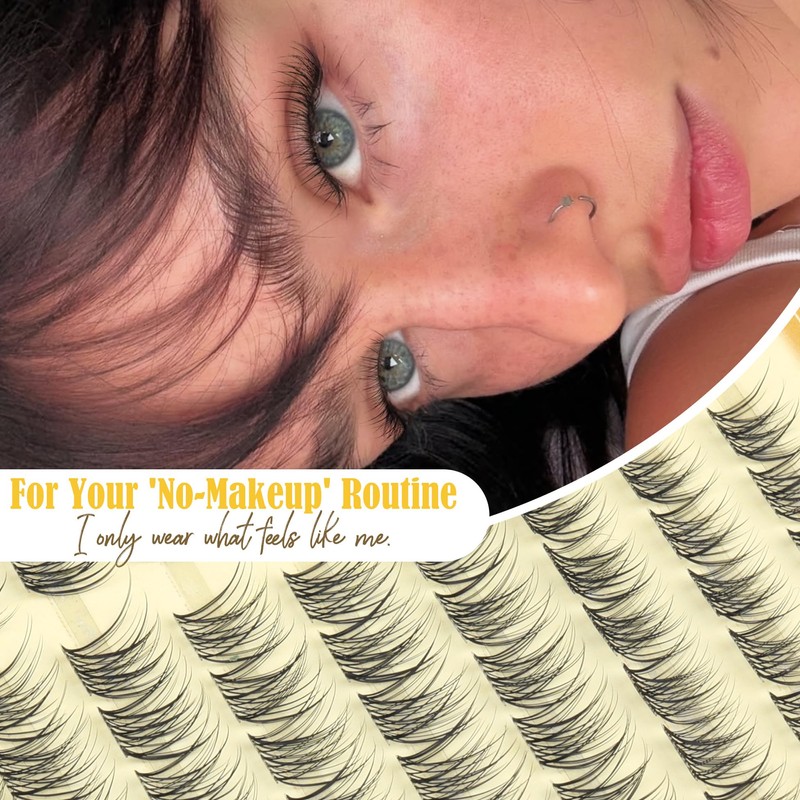 Natural Lash Clusters Kit 8-12MM Short Cluster Eyelash Extensions Kit