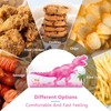 WERNNSAI 24 PCS Dinosaur Snack Trays - Pink Dinosaur Birthday
