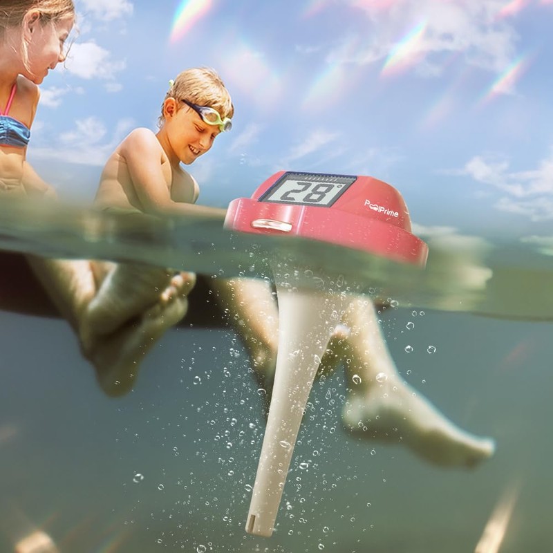 Solar Digital Pool Thermometer with Easy to Read Large LCD