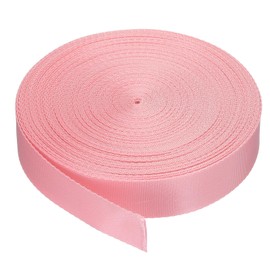MECCANIXITY Correa de Nylon Plana de 1 Pulgada y 20 Yardas en Color Rosa para Reparaciones DIY, Mochilas, Portaequipajes, Manualidades