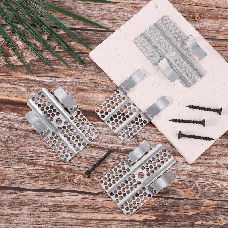 12pcs Drywall Repair Clips, Heavy-Duty Steel Drywall Repair Clips with
