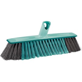 Leifheit All-Round brush Clean Xtra 30 cm, Innovative X Cross-Over-Bristles Brush, Connects to Leifheit Click System Handles, Broom Head Only