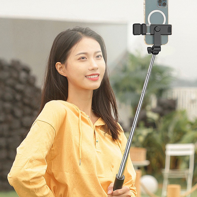 Selfie Stick Tripod Stainless Steel Multifunctional Detachable Compact Lightweight Selfie