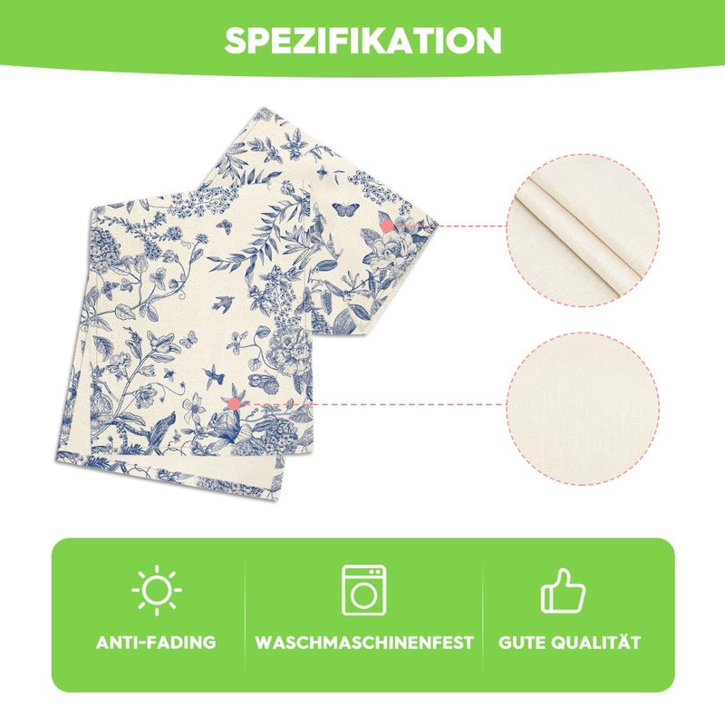 Artoid Mode Monochrome Sketch Floral Birds Spring Table Runner, Summer