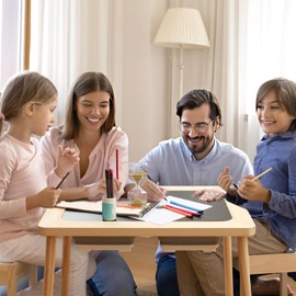 Purelax 5 in 1 Children's Sensory Table, Multifunction Toddler Play Sand Table Indoor Art Table Drawing Table for Kids, Toddler Sensory Table with 2 Storage Bin & Lid