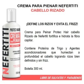 Nefertiti Crema Ppeinar Cabello Rizado Define Rizos 300ml                                                                                             