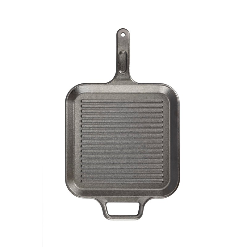 Lodge BOLD 12 Inch Seasoned Cast Iron Grill Pan; Design-Forward