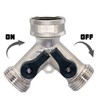 Water Connection Distributor, Y-shaped Distributor, 3/4 Inch Two-Way Splitter with