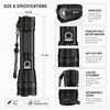 Rechargeable LED Flashlight for Outdoor Use – Aluminum Alloy Zoom