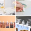KIMOBER 1.37Inch Transparent Plastic Clear Clips,Craft Clothespins Binder Clips Peg