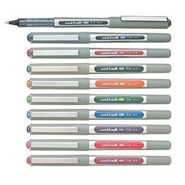 10 Colours Pen Uni-ball Eye Fine, 0.4 mm Medium, UB-157 UB157 Set All 10 Colours Assortment, Rollerball Pen