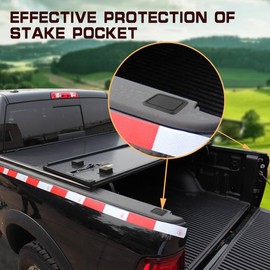 2PCS Stake Pocket Covers, Truck Bed Rail Caps, Dustproof Truck Bed Hole Plugs, Rail Cover Car Exterior Accessories Protecting Rear Truck Holes Covers Compatible with Dodge Ram 1500 2019-2022