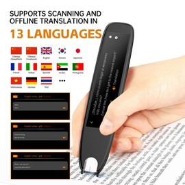Translator Pen for Dyslexia & Language Learning – Instant Voice Translation in 112 Languages, Text-to-Speech OCR Scanner, Offline & Online Portable Translator for Students,Travel & Adults