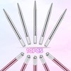Microblading - 10 bolígrafos manuales para cejas, microcuchillas, de aluminio,