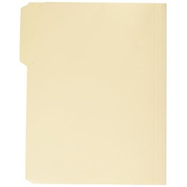 School Smart 1/3 Cut Manila File Folder, 11-3/4 x 9-1/2 Inches, Pack of 100 - 015741