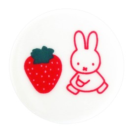 Kaneshotouki 404664 Dick Bruna Miffy Chopsticks Rest, Approx. 1.6 inches (4 cm), MIFFY STRAWBERRY Strawberry, Made in Japan