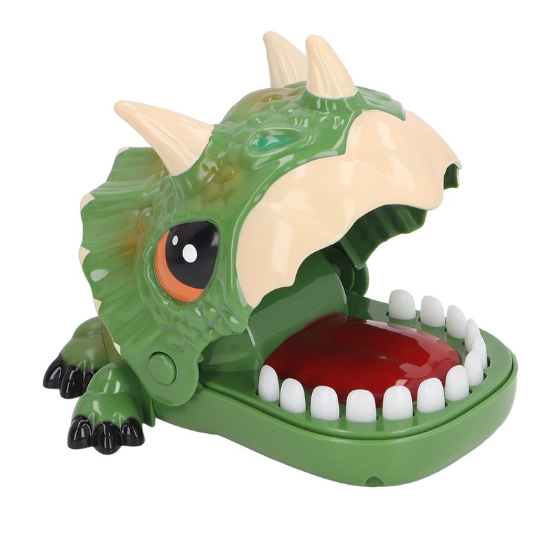 Finger Biting Prank Toy Dinosaur Shaped Interesting Interactive Press Teeth