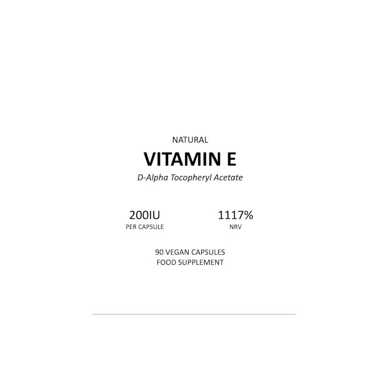 Vitamin E 200IU D-Alpha Tocopherol – 100% Natural Vitamin E