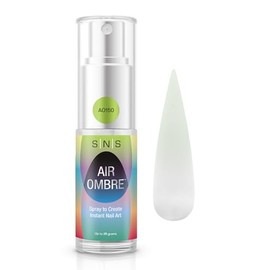SNS Air Ombre Nail Spray Powder (White, AO150) - Nail Art Manicure Designs Using Spray-On Tech - For Beginner Nail Techs & DIY Enthusiasts - Works With Dip Powder, UV Gel & Acrylic