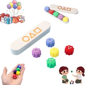 Korean Folk Play Set Gonggi Stone Pick Up Game - Gonggi Korean Game, Korean Traditional Play Game, Nori Kids Stone Picking Game, Hand and Eye Coordination Toy (Base) Educational Toy (Base Included
