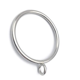 C.M. Curtain Ring, Sliding Ring, Inner Diameter 2.0 inches (50 mm), Silver, Suitable for Poles up to 1.8 inches (45 mm) Diameter, 10 Pieces, Silver 2.0 inches (50 mm)