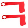KONTONTY 2Pcs Acrylic Mailbox Flag Replacement Kit Durable Garden Mailbox