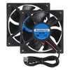 2 Pieces 80 mm Fan 8025 Fan 80 x 80