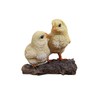 Vivid Arts Realistic Baby Chicks on Log | Resin Home