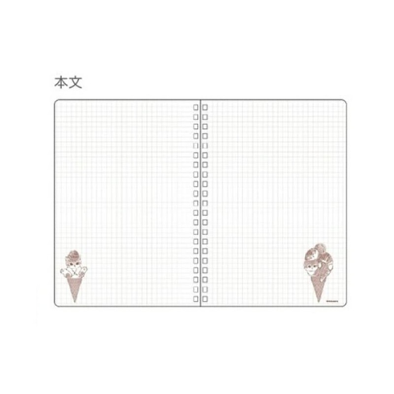 Sunstar Stationery Mofusand Notebook Ring, A5, Ice S2639840