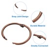 sourcing map 14pcs Shower Curtain Rings, 1.3 Inch ID Metal