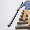 8FT Stair Railings Indoor, Black Iron Railings for Stairs, Industrial