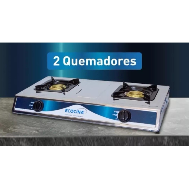 Ecocina Estufa De Mesa ECOCINA de 2 Quemadores con Chispero