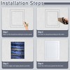 Flamorrow White Plastic Access Panel for Drywall, 8 x 10
