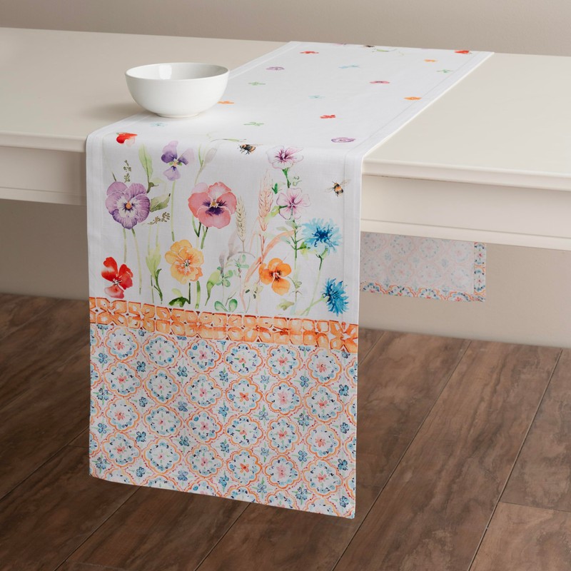 Maison d' Hermine Tablerunner 100% Cotton Table Runner Decorative Washable