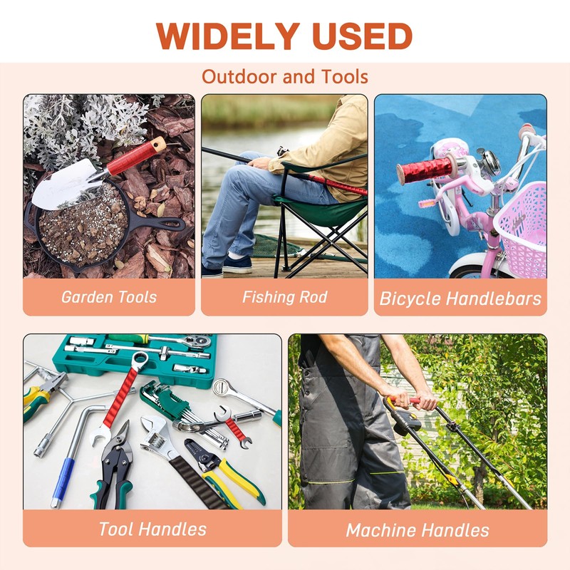 MEBMIK 2 Rolls 1IN X 10FT Grip Tape, Self Fusing