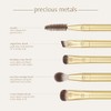 ECOTOOLS, Precious Metals Brightening Eye Brush Set, Kit de Brochas