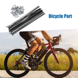 A ABSOPRO Bicycle Steel Spokes 14G Bike Spoke 263mm Length Set of 36